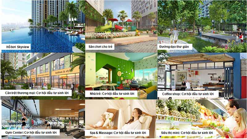 tiện ích mã căn The MarQ 2PN