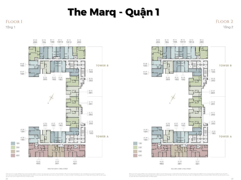 Tổng quan mặt bằng Layout chi tiết The Marq Quận 1 và vị thế độc tôn